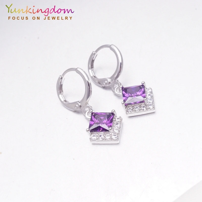 Yunkingdom 30 стилей модные геометрические серьги с кубическим цирконием для женщин и девочек ювелирные изделия серьги подарок