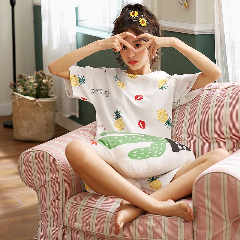 BZEL Белая Летняя Домашняя одежда женские пижамные шорты комплект для отдыха