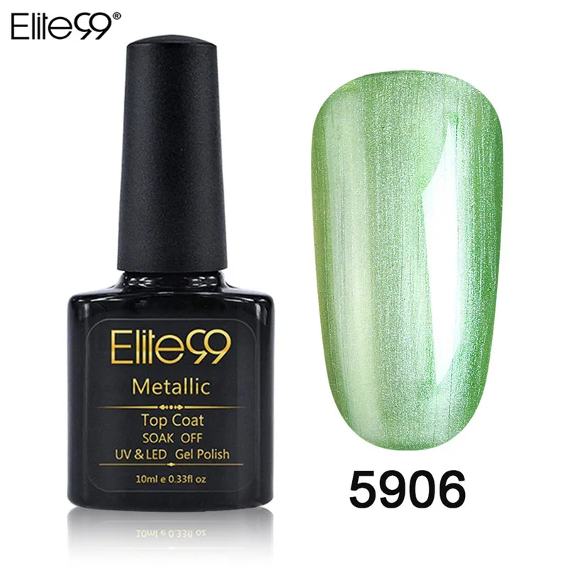 Elite99 Гель-лак УФ Vernis металлическое усиленное верхнее покрытие Базовое покрытие 10 мл Гель-лак для ногтей Маникюрный гель лак для ногтей