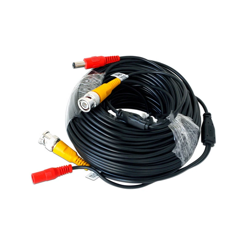 Кабель для видеонаблюдения 50 м BNC + DC штекер кабель камеры и видеорегистратора