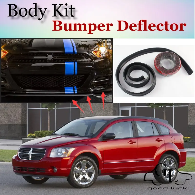 Дефлектор губ бампера для Dodge Caliber передняя юбка спойлера ДЛЯ TG Friends тюнинга