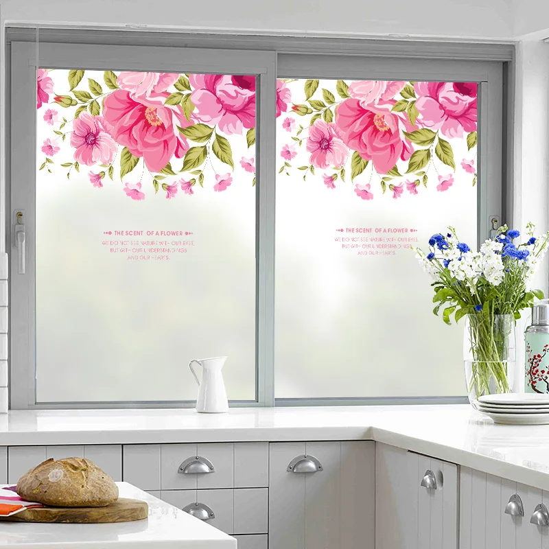 Самоклеящаяся декоративная стеклянная оконная пленка без клея непрозрачные