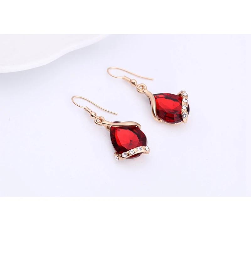 Ювелирный Комплект из колье и серёг с фианитом|big crystal jewelry sets|jewelry sets for womenwedding |