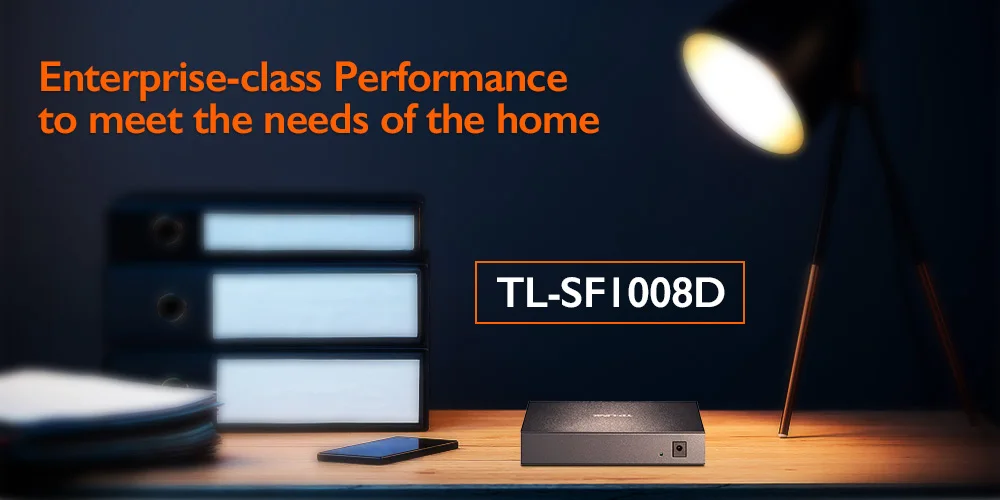 TP-LINK 8 Порты и разъёмы TL-SF1008D сети переключатели RJ45 LAN 10/100 Мбит/с Настольный Ethernet-коммутатор полный дуплекс Gigabit Ethernet для рабочего стола