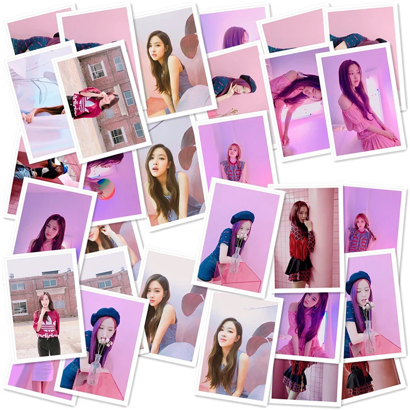 Kpop Blackpink Lomo фотокарты Дженни Лиза HD коллективные фотокарты Роза Jisoo плакат 40 шт