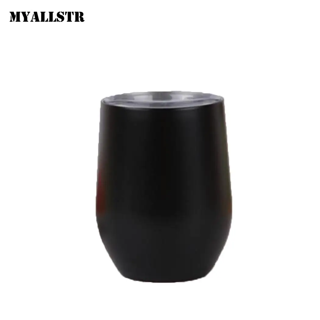 12 унций однотонные Нержавеющая сталь термос чашка бутылка для воды офиса