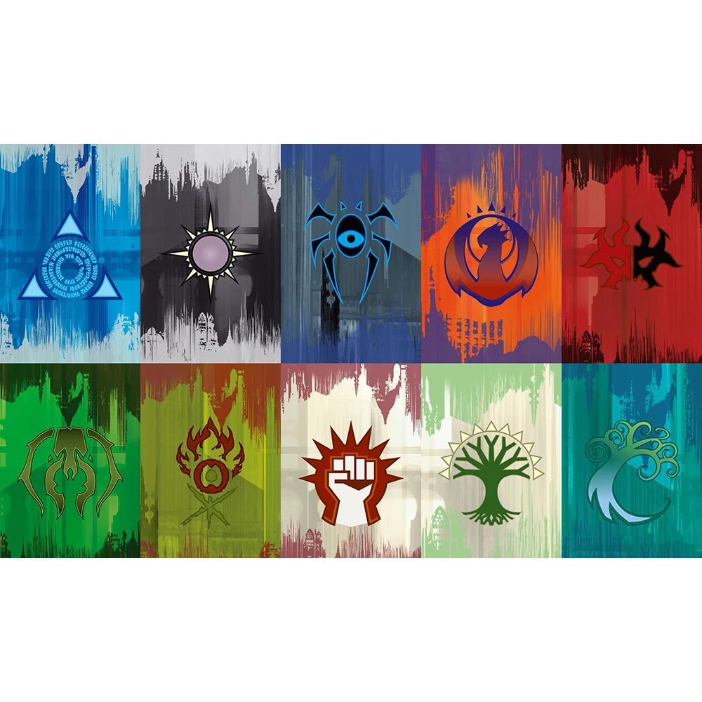Clan Symbols галерея) Ограниченная серия 35X60 см MGT игровой коврик MGT карты игровой коврик может быть напечатан на заказ