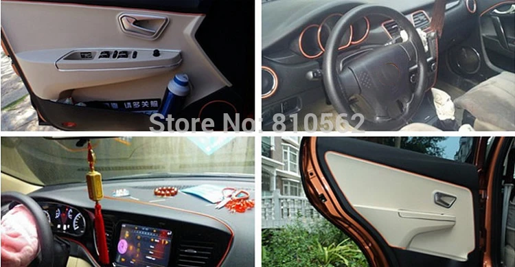 Декоративная полоса для украшения автомобиля 5 м/лот оранжевая Duster Polo Clio IV C4 Octavia
