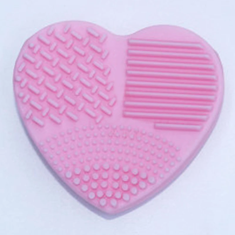 Силиконовая губка для удаления макияжа в форме сердца коврик промываемый