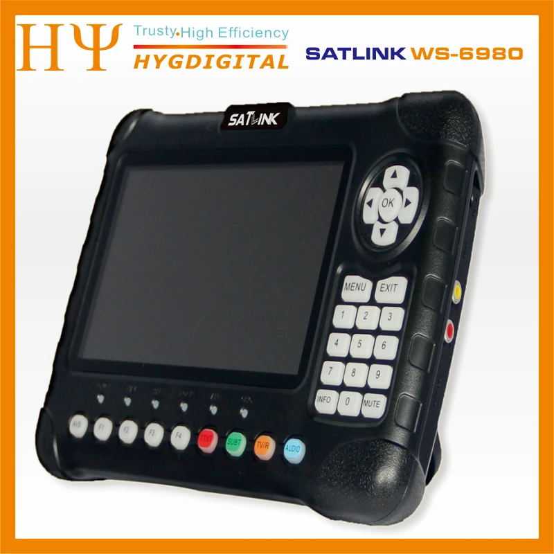 [Натуральная] Satlink WS-6980 7 дюймовым HD монитором под управлением ЖК-дисплей Экран DVB-S2& DVB-T/T2& DVB-C 6980 комбинированный поиск с анализатор спектра прибор для поиска созвездий