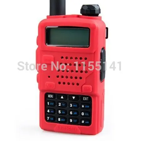 

Red Soft Handheld /Rubber Silicon Case for BaoFeng Walkie Talkie UV-5R UV-5RA UV-5RB UV-5RC UV-5RD UV-5RE with Free Shipping