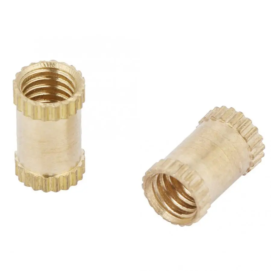 t nut M4 Brass Cylinder Knurled Round Molded-in Insert Embedded Nuts nut for wood