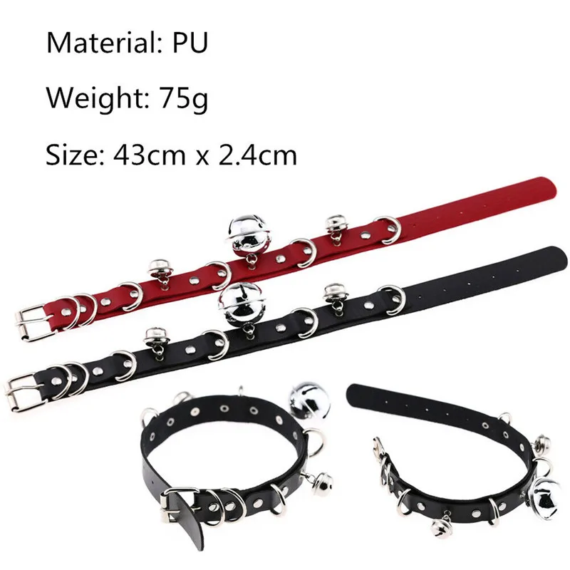 2019 США Модный женский панк готический ошейник из искусственной кожи ожерелье