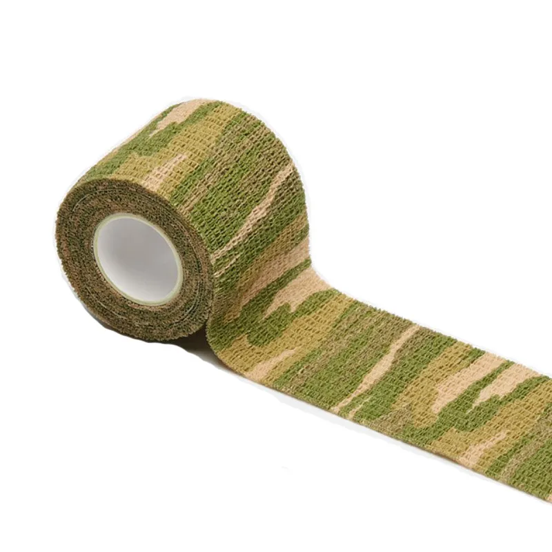 MEGE 5 см x 4,5 м камуфляжная мульти эластичная оберточная лента камуфляжная эластопласт клейкая повязка для спорта на открытом воздухе безопасное камуфляжное снаряжение