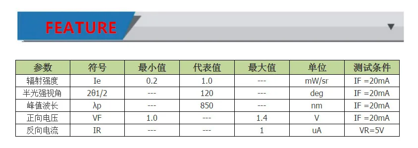 10 шт./партия SMD инфракрасный ИК светодиодный 850nm Невидимый 120 градусов 2*1,25 мм для камеры безопасности принтер планшет умный дом