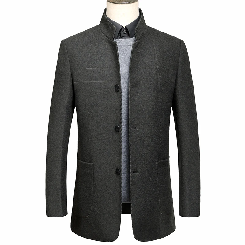 Мужские шерстяные пальто KOLMAKOV повседневная верхняя одежда высокого качества с