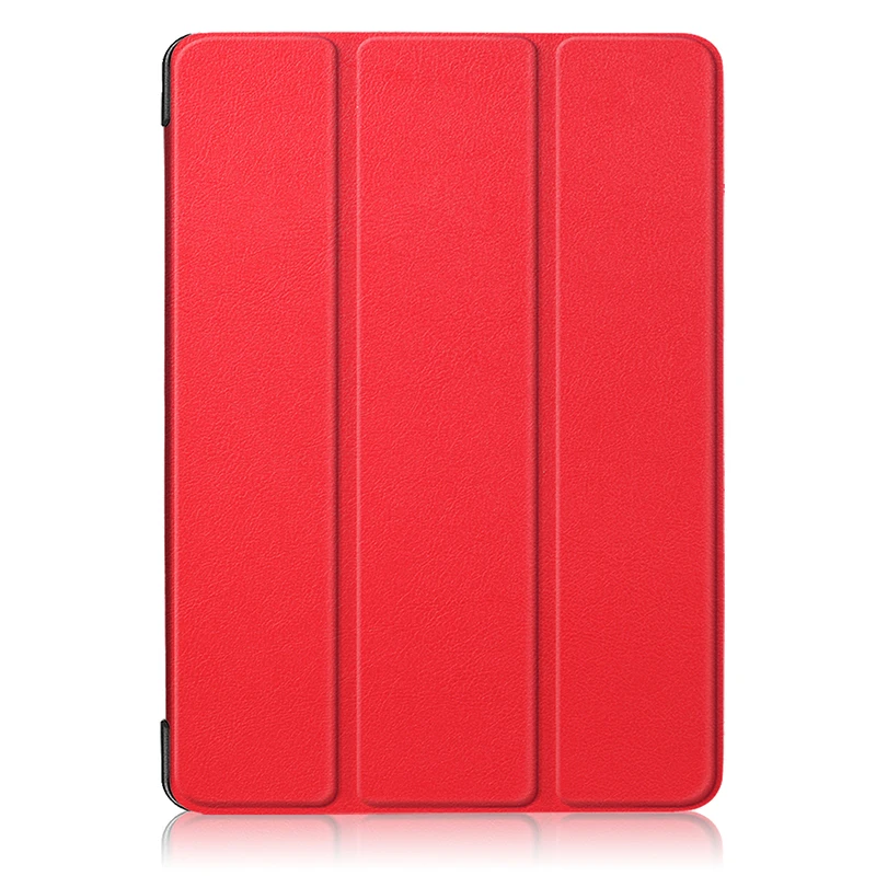 Red caster Чехол для microsoft Surface Go 10 дюймов защитный кожаный чехол+ кожа три раза смарт откидная крышка ударопрочный чехол для планшета - Цвет: Red caster