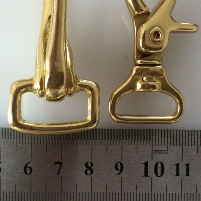 2 шт. цельная латунная пряжка для собаки U-образный крючок сумки металлическая