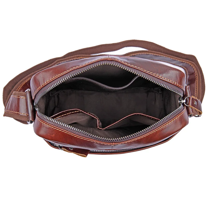 Men's Crossbody Bags Genuine Leather 2019 Man Messenger Shoulder Bag Vintage Fashion Brand Mini Cow Male |