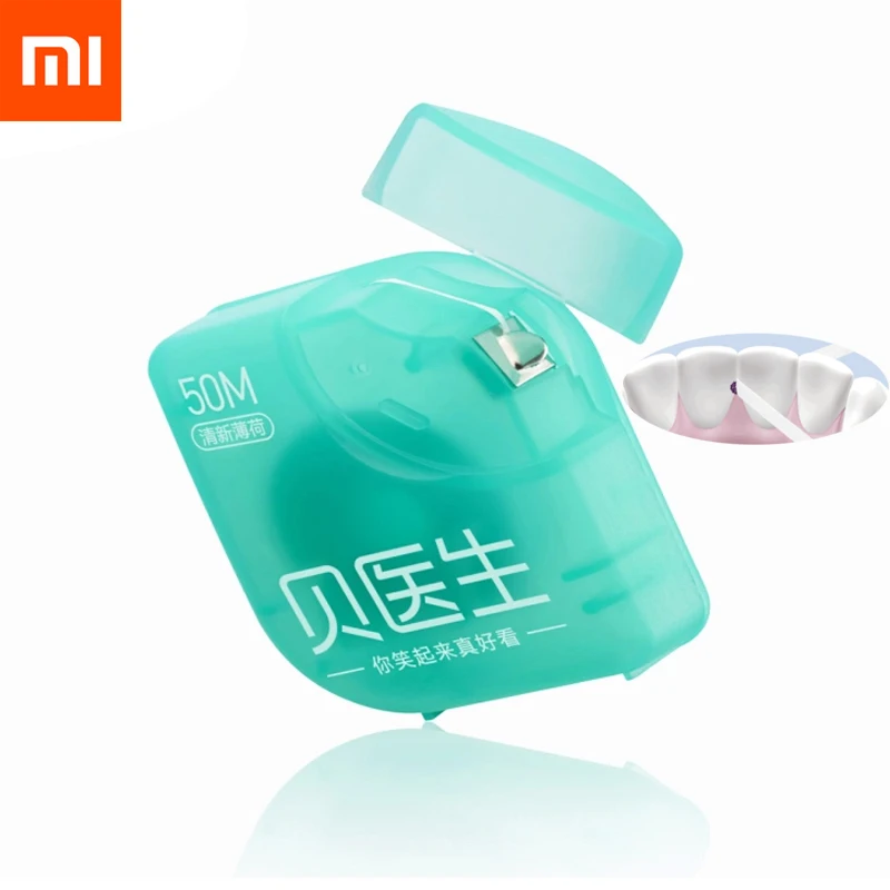 Xiaomi Mijia Doctor Bay стоматологический Foss портативный зубочистки палочка для ухода за полостью рта Дизайн 50 м/коробка для мужчин семья