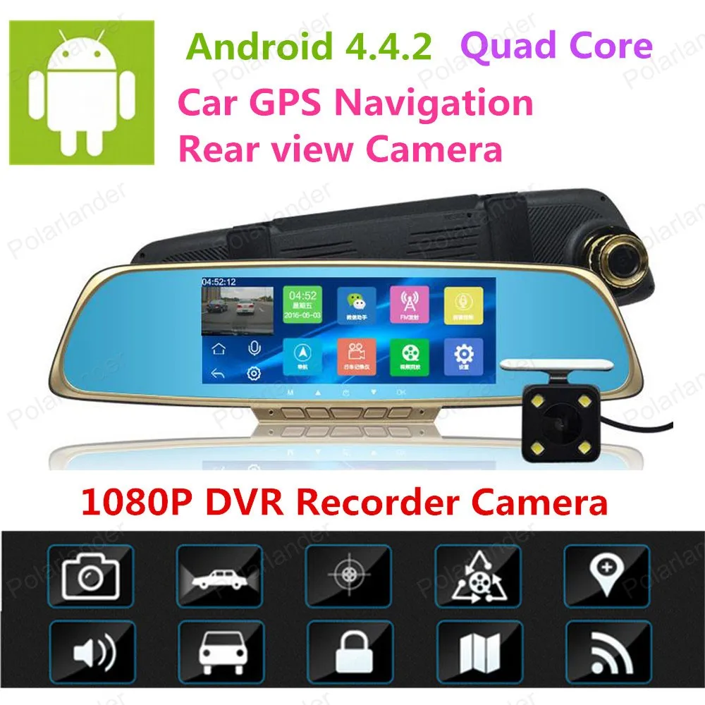 Full HD 1080P 170 градусов 800*480 7 дюймовый автомобильный монитор зеркала заднего вида DVR