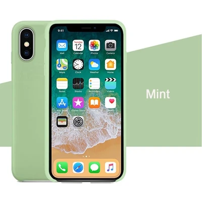 Mint Силиконовый чехол IMIDO для iPhone 6/6 S/5/SE7/8 Plus X/Xs/XR/Xs/Max официальный силиконовый чехол для телефона в розничной упаковке - Color: Mint