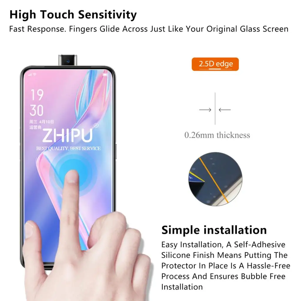Закаленное стекло для OPPO K3 Youth Edition защита экрана 2.5D 9H закаленное защитная