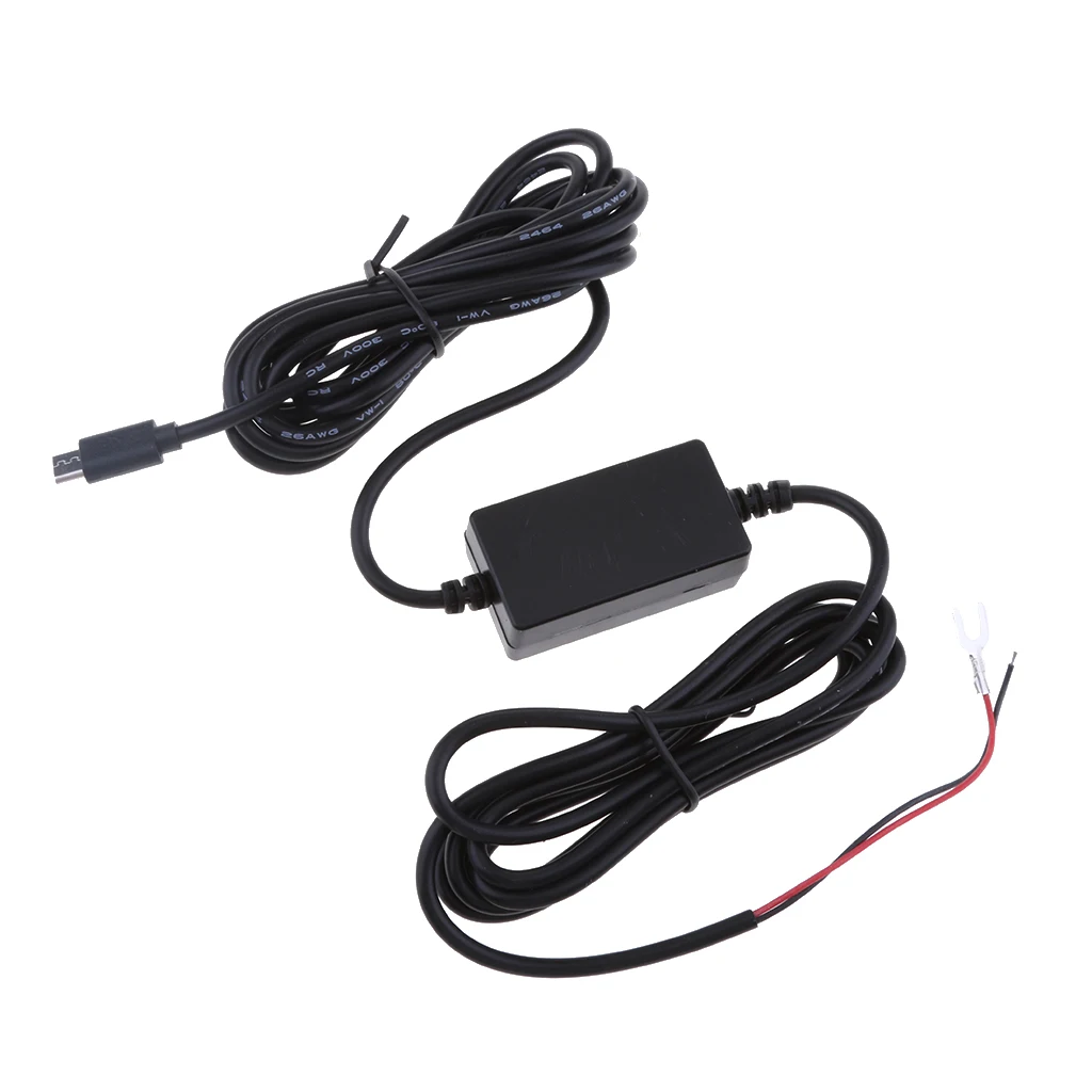 Micro USB Hard Wire Auto Charger Cable Kit 12V-35V to 5V for Dash Cameras GPS DVR Power 3.5m | Автомобили и мотоциклы