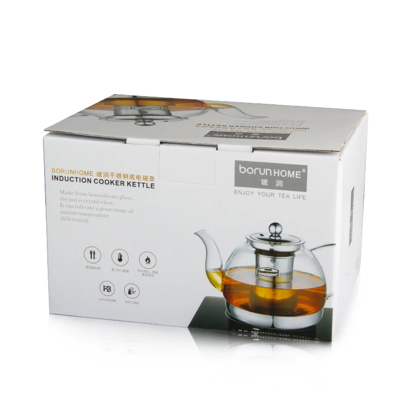 Термостойкий стеклянный чайник электромагнитная печь многофункциональный для