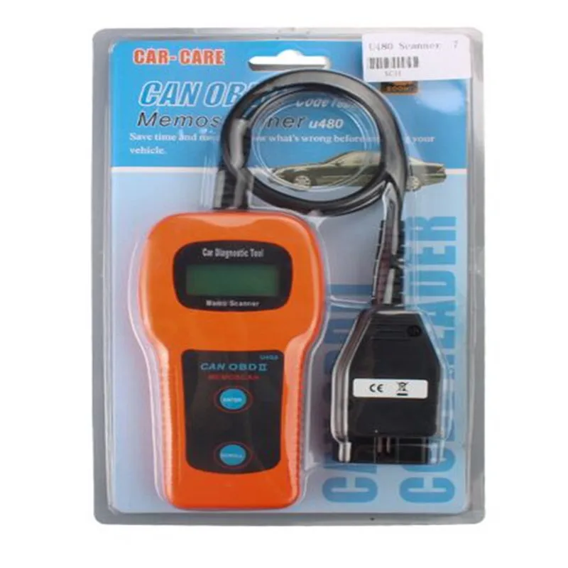 Сканер U480 CAN-BUS OBD OBD2 высокое качество считыватель кодов сканер для VW по самой