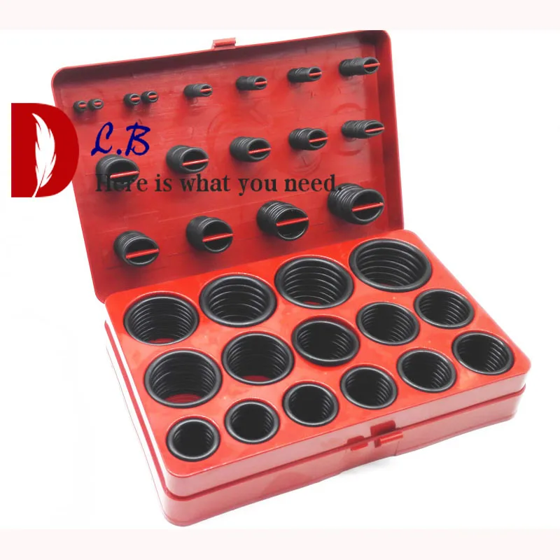 AS568 orings box 5A 30 размеров 382 шт. NBR70 комплект уплотнительных колец резиновые детали