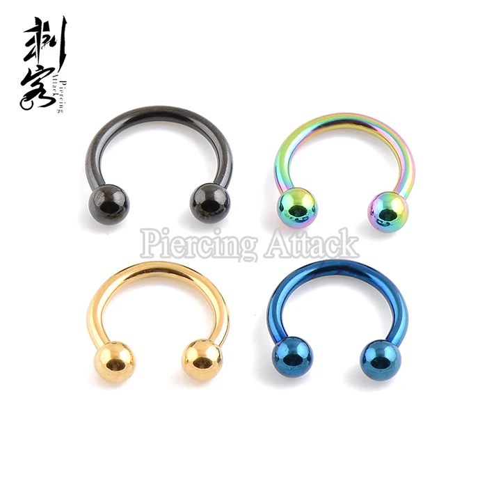 (Минимальный заказ 10 долларов США) 14 Калибр титановый анодированный шаровой