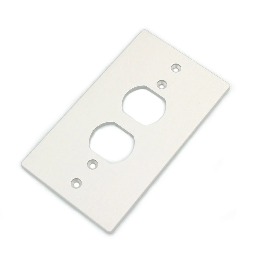 1 шт. алюминиевая крышка для розетки переменного тока Панель Крепление US розетка