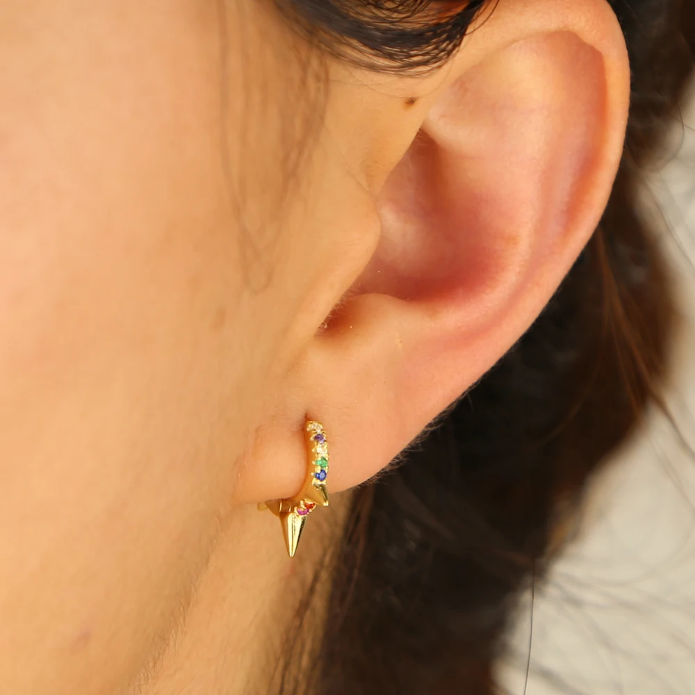 Красочные Многоцветный Цирконий модные ювелирные изделия Минимальный нежный