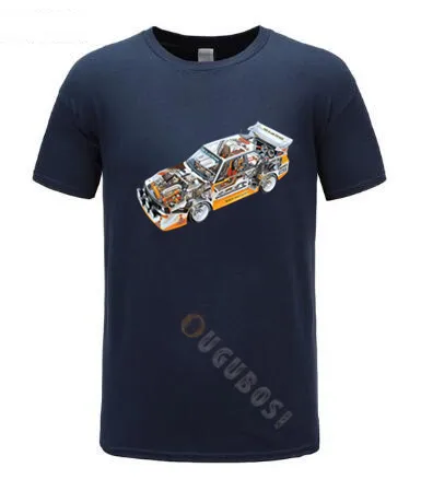 HB AUDI S1 QUATTRO RALLY TEAM Walter Rohrl T Shir shirt size S 3XL shirt|Мужские футболки| |