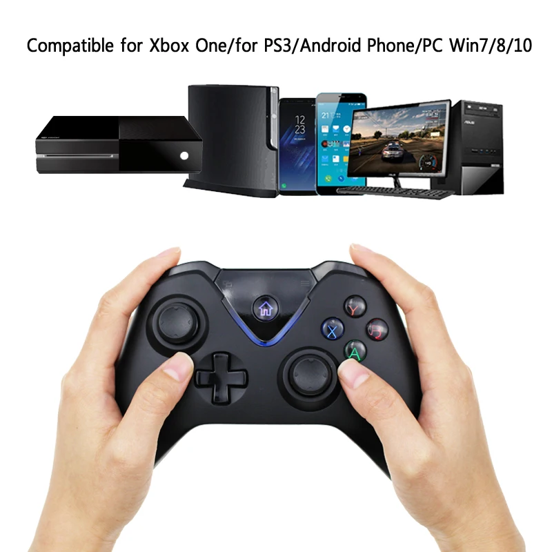 2 4G Беспроводной контроллер для microsoft Xbox One джойстик двойной шок Win 10/7/8 PS3