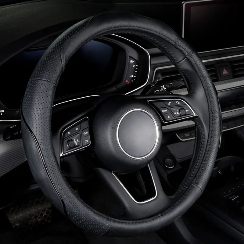 Чехол рулевого колеса автомобиля из натуральной кожи протектор для nissan juke leaf livina