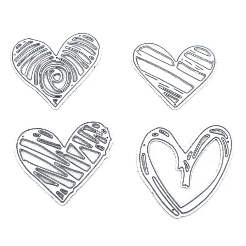 Углеродистая сталь Love Heart Cutting Die тиснение трафарет шаблоны формы бумага