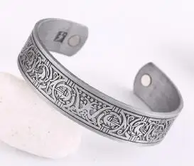 My shape, винтажный подростковый браслет Викинг, мужской браслет, сжигающий удачу, узлы, здоровье, магнитные браслеты-манжеты, браслеты для женщин, ювелирное изделие - Окраска металла: B109599