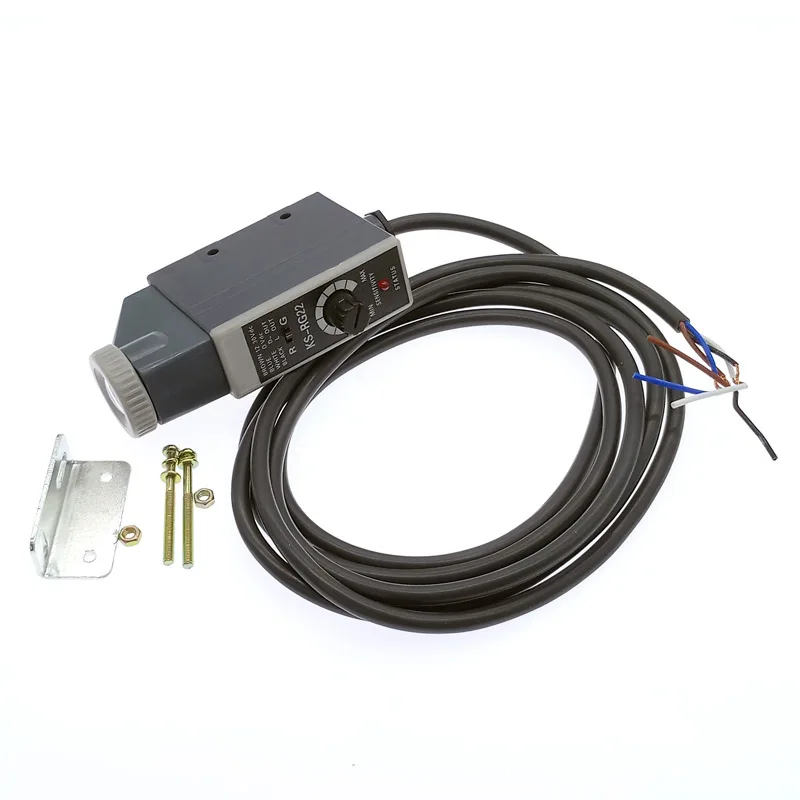 Цвет товара датчик KS-W22 KS-G22 KS-R22 может занять от 10 до 30V обнаружения метки светоэлектрический переключатель Цвет датчика меток KS-RG22 KS-WR22 KS-WG22