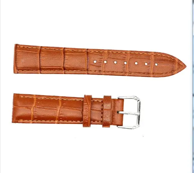 Ремешок из натуральной кожи для мужчин и женщин для часов lv, часы Casio Cartier dw tissot Omega Longines на липучке, Apple, samsung, moto, LG, ASUS, ремешок для часов - Цвет ремешка: Light Brown