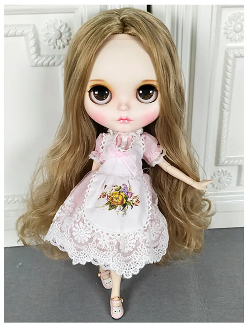 Новое поступление 1/6, черная кукла Blyth с одеждой, белая кожа, для тела, горячая Распродажа, развивающие игрушки для детей, сделай сам, Brinquedos