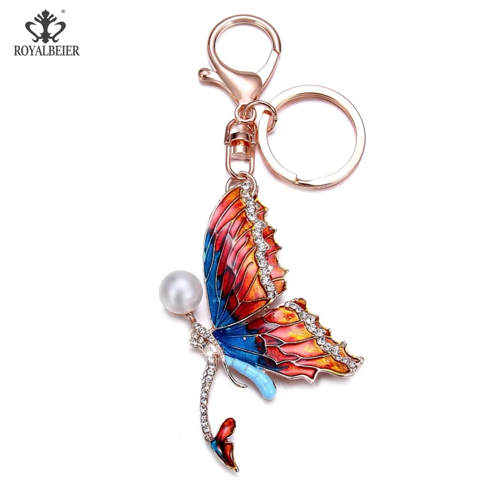 Брелки ROYALBEIER в виде паука с кристаллами брелки цепочки держатель сумка для