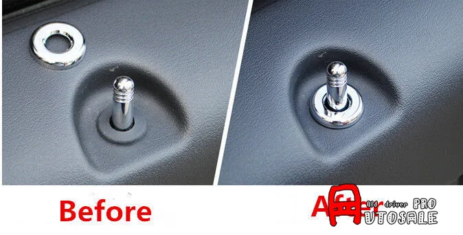 For Jeep Compass 2011 2012 2013 2014 2015 Interior Chrome Door Lock Pin Pins Decorative Cover Trim 4pcs | Автомобили и мотоциклы