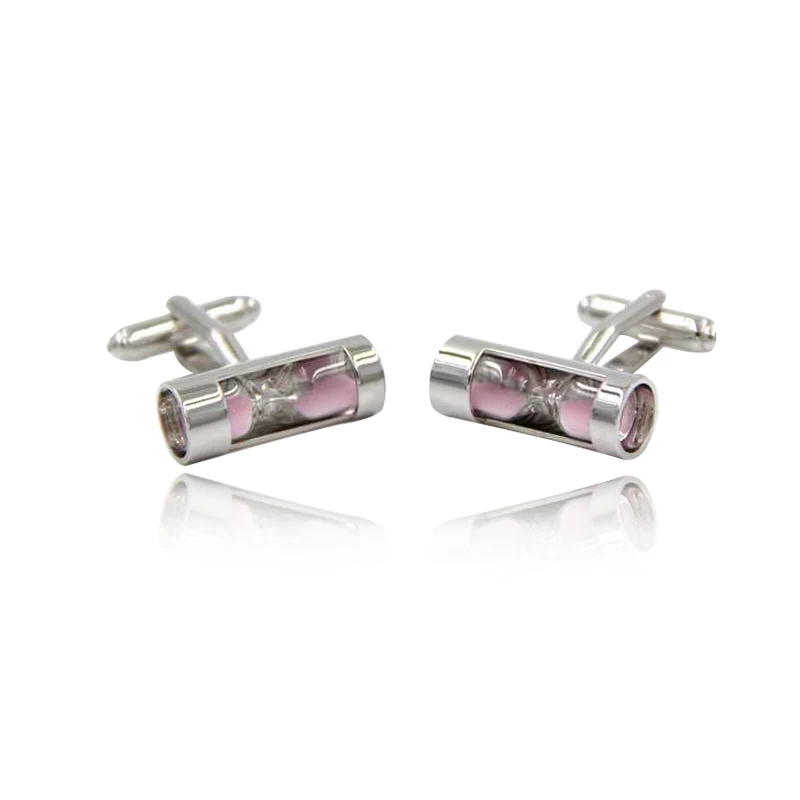 Новые Изысканные песочные часы запонки для мужских костюмов бизнес подарки