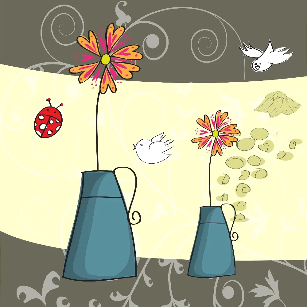 Домашний декор высокоточная настенная печать набор из 3 рисунков лесные птицы