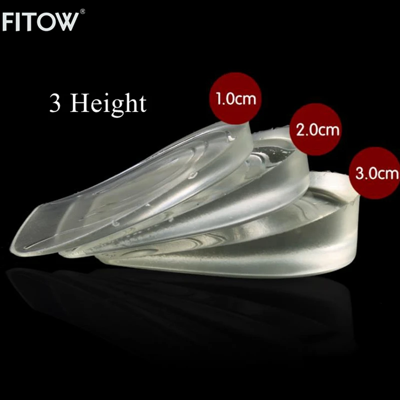 

Clear Feet Cushion Silicone Gel Foot Heel Elastic Care Half Insoles Shoe Pad Cushion Inserts Shoes Pad Height Increase