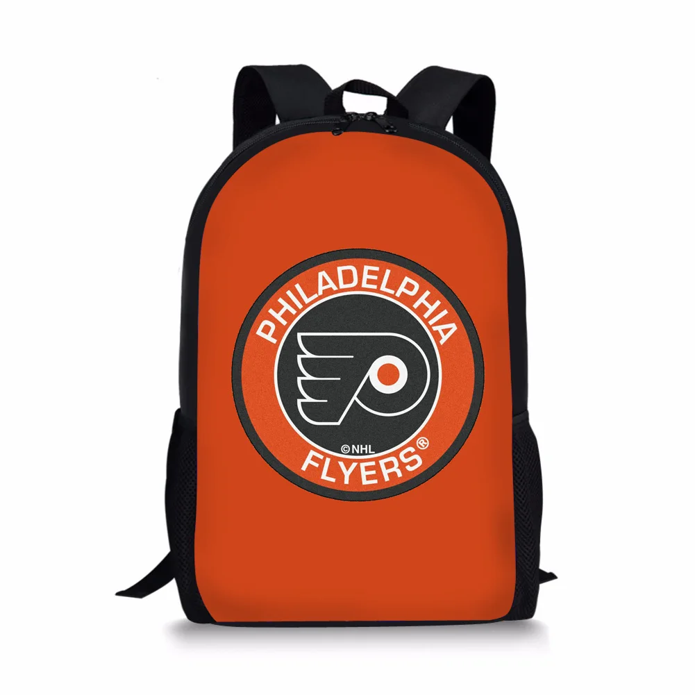 008 THINK Kids Bookpack Philadelphia Flyers школьный рюкзак с принтом для подростков 16 дюймов большой емкости детская школьная сумка на заказ - Цвет: 008