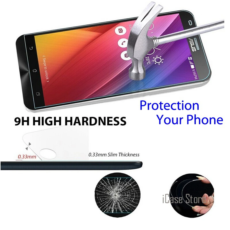 Для ASUS ZB500KG закаленное стекло glas sklo для ZenFone GO Защитная пленка экрана an on zb 500 кг
