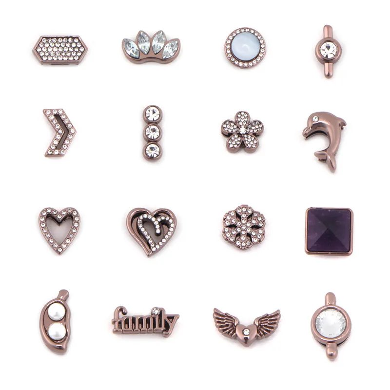 

Somsoar ювелирные изделия, кофейного цвета, подвески, подходят для 10 мм широкого сетчатого браслета по индивидуальному заказу, другой дизайн как черное покрытие 50 шт./лот